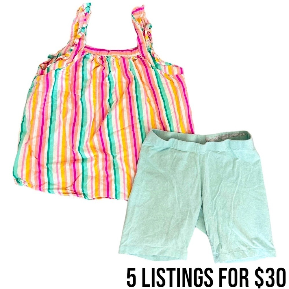 Size 7/8 girl matching outfit set bundle